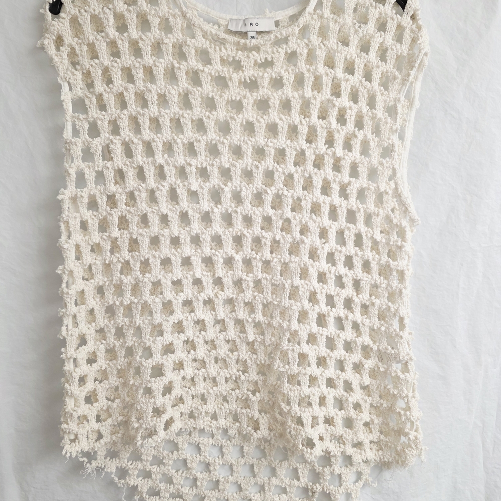 IRO Ivory Open-Knit Top - Picture 3 of 9